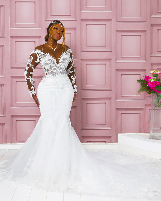 2in1 Mermaid Wedding Gown Kenya