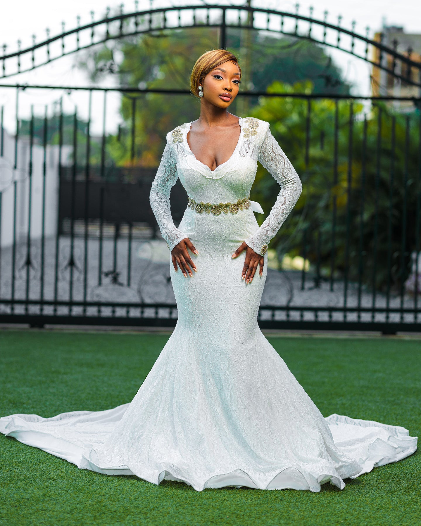 2in1 Mermaid Wedding Gown Sudan